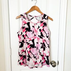 Natori Athletic Pink Multicolor Tank Top Size Medium